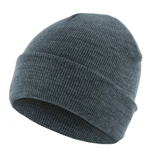 Venta al por mayor de gorros personalizados de punto acanalado acrílico, gorro de punto cálido sencillo, gorro de material acrílico para clima frío - Product Image 6