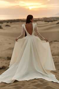 Vestido de noche de longitud completa transpirable antiestático elegante de manga larga de una pieza-Ropa formal de talla grande bordada a mano - Product Image 4