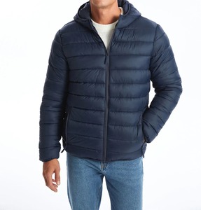 เสื้อแจ็คเก็ตขนเป็ดของผู้ชายมีฮู้ดเข้ารูปสำหรับฤดูหนาวแฟชั่นยอดนิยมออกแบบได้ตามต้องการ - Product Image 1