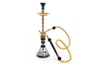 Cachimba Mini de Latón Macizo Lacado de Lujo en Oferta, Cachimba Tradicional Egipcia de Calidad Mayorista de Tamaño Mediano - Product Image 3