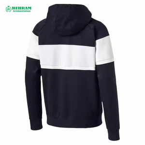 Sweat-shirts à capuche zippés pour hommes, couleur unie, coupe classique, manches standard, 100% coton molletonné/éponge française, respirant et à séchage rapide, personnalisables avec logo, vente en gros - Product Image 6