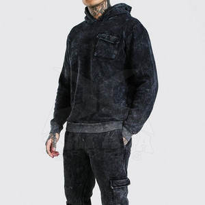 ชุดวอร์มซักได้คุณภาพสูงของผู้ชายชุดวอร์มผ้าฝ้าย100% ระบายอากาศได้แขนยาวคลุมเข่าแบบกำหนดโลโก้ได้เอง - Product Image 3