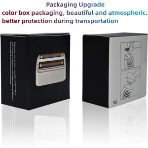 Repuesto Profesional de Lámina y Cuchilla Doble para Afeitadora Eléctrica de Doble Lámina, Compatible con Gold, Paquete de 2 para Uso Facial - Product Image 2