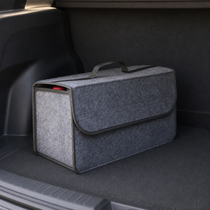 Organizador de maletero de coche, caja de almacenamiento plegable de fieltro de 50x24x15cm con tapa y asa - Product Image 2
