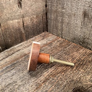 Tricolore marron rouge et crème bouton Boho pépinière tiroir tirer bois et résine commode boutons rustique porte armoire bouton - Product Image 5