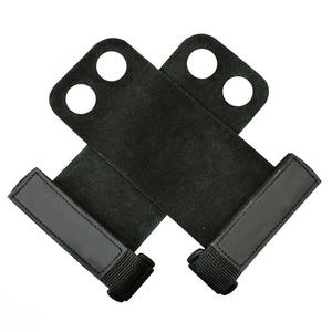 Poignées de musculation en cuir de haute qualité avec enveloppes de soutien du poignet réglables pour la musculation - Product Image 2