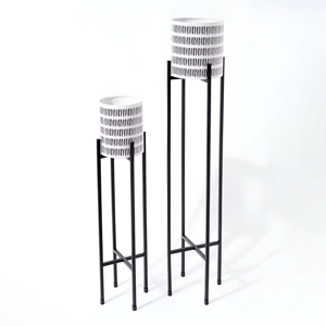 Weston Crafts Soporte Alto para Plantas de Interior, Maceta Moderna de Metal para Sala de Estar y Dormitorio, Novedad - Product Image 3