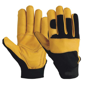 Pakistan Maker Último diseño Guantes de trabajo de doble palma para uso Guantes mecánicos Cuero para la venta - Product Image 1
