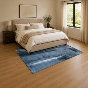 <b>RUGS</b> DEPOT LXDP-0282 Wholesale Blue Navy Contemporary Geometric Digital Printed Machine Washable Chenille Area <b>Rug</b> <b>Non</b> <b>Slip</b> - Product Image 3