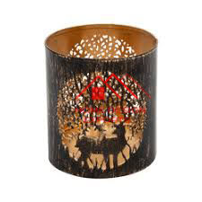 Nouveauté Produits tendance Ensemble de 2 bougeoirs en métal décoratifs finis pour la décoration de table et centre de table - Product Image 6