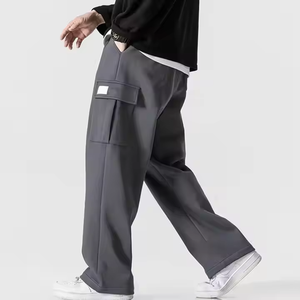 Ropa de calle, trajes de sudor lavados con ácido, sudaderas con cremallera, conjunto de chándal, Parche de socorro para lavado ácido, pantalones de chándal acampanados, pantalón holgado para correr - Product Image 1