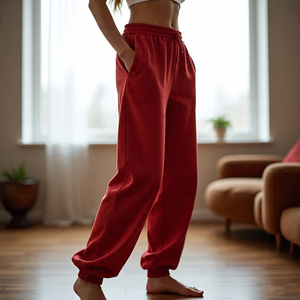 OEM Baggy pantalons de survêtement femmes respirant pantalon décontracté pyjama dames vêtements de sport survêtement pantalons de survêtement femmes - Product Image 4