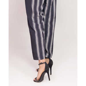 Pantalon Harem Noir Femme en Crêpe Respirant Taille Élastique Coupe Ample Couleur Délavée pour l'Automne Quotidien - Product Image 2