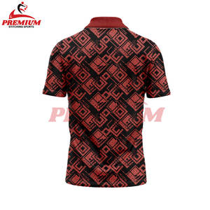 Vente directe polo à manches courtes pour hommes personnalisé vente en gros de t-shirt de golf à usage décontracté fabriqué en usine chemise entièrement imprimée par sublimation - Product Image 2