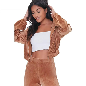 Stylish Ladies Plus Size <b>Velour</b> <b>Tracksuit</b> Elegant Round Neck Pullover With Jogger Pants Relaxed Fit Perfect For Travel Wear - Product Image 6