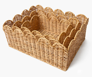 Panier de rangement mural moderne et écologique en fibre végétale avec crochets, multi-usages, pour la cuisine, support à épices - Product Image 4