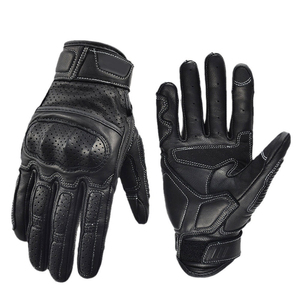 Vente en gros Gant de moto de protection en fibre de carbone pour écran tactile étanche personnalisé Gants de moto de course en cuir antidérapants - Product Image 3
