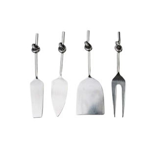 Outils à fromage Cutter Mini fourchettes à beurre manche en métal en acier inoxydable ensemble de couteaux à fromage - Product Image 4