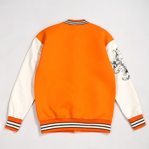 Varsity Áo Khoác Cho Nam Giới Biểu Tượng Tùy Chỉnh In Ấn Da Tay Áo Bóng Chày Lettermen Áo Khoác Cho Nam Giới Rắn Màu Sắc - Product Image 2