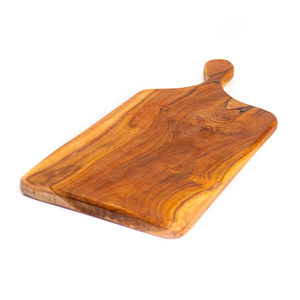Conception sculptée à la main de forme rectangulaire avec poignée planche à découper en bois accessoire de cuisine décoratif utilisation pour les maisons hôtels utilisation - Product Image 2