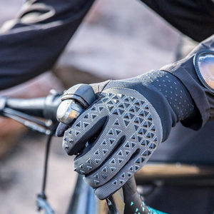 Factory Wholesale Microfiber Leather Fingerless <b>Gloves</b> for Winter Cycling Outdoor Sports Touchscreen Men's Cycling <b>Gloves</b> - Product Image 5