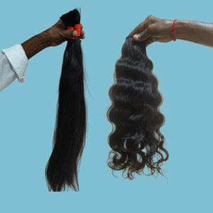 Venta caliente a granel ondulado y recto Remy paquetes de cabello humano-vendedor de cabello humano indio al por mayor extensiones de cabello crudo - Product Image 6