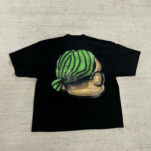 T-shirt personnalisé pour hommes de haute qualité graphique lourd Boxy coupe courte décontracté design surdimensionné - Product Image 4