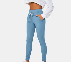 Top tendance 2024 gros Legging survêtement polyester ou nylon élastique pantalon de survêtement automne pantalon joggers femmes - Product Image 2