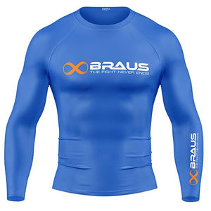 OEM Plain Rash Guard para BJJ MMA Camisa de compresión de LICRA de manga larga personalizada Blanco Negro Gear Hecho en Pakistán - Product Image 1