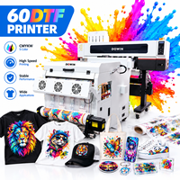 Imprimante DTF 60 cm à haute reproduction des couleurs, circulation et mélange d'encre blanche haute vitesse pour T-shirts, casquettes et sacs