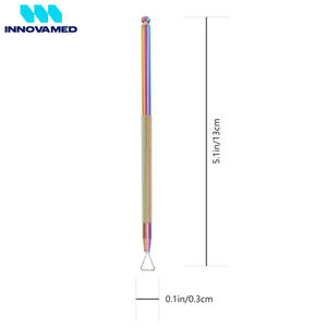 Empujador de cutículas de acero inoxidable, herramienta para uñas de la más alta calidad con servicio OEM INNOVAMED, impresión de logotipo personalizado al por mayor. - Product Image 2