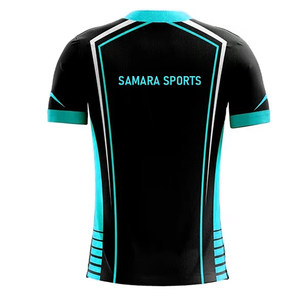 Camisetas deportivas personalizadas ecológicas para hombre, ropa deportiva sostenible, suministro de fábrica, camisa de juego impresa por sublimación - Product Image 6