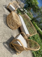 Nordique rotin chaise canapé rotin tissage salon chambre loisirs B & B unifamilial balcon paresseux rotin chaise au Vietnam