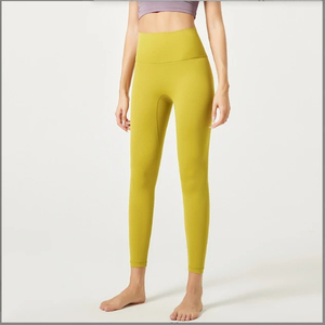 Pantalon de yoga élastique à boucle latérale de qualité supérieure leggings femme taille moyenne avec poches pour un stockage sécurisé pendant les entraînements - Product Image 3