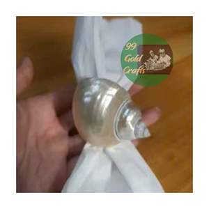 Servilleteros de lujo hechos de conchas marinas mejores precios grado premium tendencia caliente tema costero 99 DATOS DE ORO VIETNAM - Product Image 2