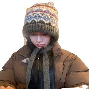 Bonnets d'hiver Slouchy Baggy Image Puff Printing 100% Acrylic Beanie Hats Knitted for Travel Sports All Teams Hommes et Femmes - Product Image 5