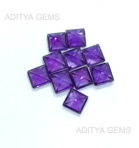 หินอเมทิสต์แอฟริกันแบบเหลี่ยมเพชรพลอยธรรมชาติหินสีม่วงตัดขนาด3มม. ถึง20มม. หินหลวมที่ผ่านการรับรอง - Product Image 6