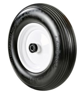 Flat Free Lawn Yard Cart Replacement Wheelbarrow Tire Steel Material <b>Garden</b> <b>Wagon</b> Wheels Vietnam-Made PU Wheel 4.8/4.00-8 - Product Image 2