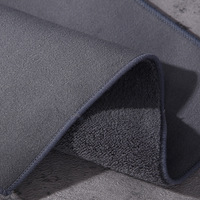 Serviette de lavage de voiture en chamois double face, sans peluches, séchage rapide, microfibre écologique en rouleau pour le nettoyage de l'intérieur et des vitres de voiture