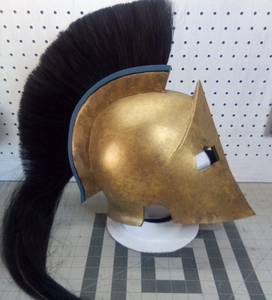 Juego de gladiador casco espartano soldado batalla traje Medieval Cosplay griego Sparta antiguo romano Corintio acero - Product Image 1