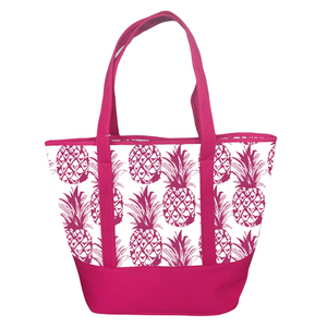 กระเป๋าผ้าใบสะพายไหล่มีซิปพิมพ์ดิจิทัลสำหรับฤดูร้อนกระเป๋าผ้าแคนวาสรูปสับปะรดทนทานออกแบบได้ตามต้องการ - Product Image 4