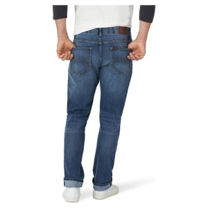 กางเกงยีนส์ผู้ชายทรงแบ็กกี้เอวยางยืดสำหรับฤดูร้อนกางเกงผ้าเดนิมทรงตรงลำลองแนวธุรกิจปักลายแบบคลาสสิกสำหรับผู้ชาย - Product Image 5