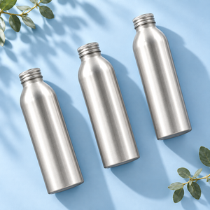 Botellas de Aluminio Vacías al por Mayor con Tapas de Rosca e Impresión Offset para Envasado de Alimentos y Bebidas - Product Image 1