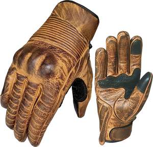 Guantes de carreras de motos para exteriores para hombre, de cuero para guantes impermeables Motocross, transpirables para deportes y uso en motocicleta - Product Image 4