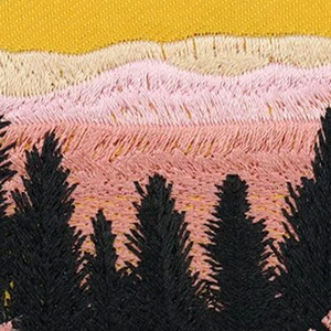 Créez plus de patchs tissés écologiques avec des motifs de paysages forestiers et montagneux, des motifs de fleurs et de cœurs, couleur et taille personnalisées pour les vêtements - Product Image 6