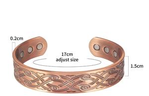 Proveedor superior, venta al por mayor, pulseras de cobre puro de lujo para hombres y mujeres, conjunto de regalo de joyería único - Product Image 5