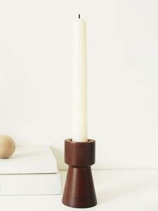 Portavelas de Madera Maciza en Forma de Pilar para Decoración de Hogar de Lujo y Colección de Regalos - Product Image 4