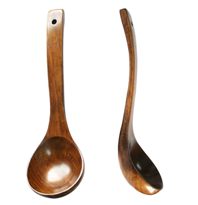 ช้อนซุปทำจากไม้อาคาเซียสำหรับร้านอาหารช้อนตักก๋วยเตี๋ยวทำจากไม้ - Product Image 2