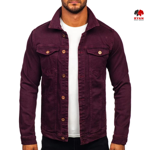 แจ็คเก็ตยีนส์ผู้ชายสไตล์เรโทรแบบใหม่ ทรงหลวมทันสมัย เหมาะกับกางเกงยีนส์ คุณภาพสูง - Product Image 1