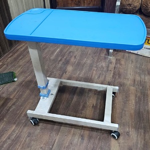 Mesa de hospital de diseño moderno, marco de acero cardíaco Overbed con altura de hierro ABS ajustable para el consumo de alimentos de los pacientes - Product Image 2